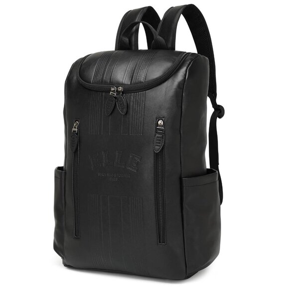 NEW Elle Roamer 22L Vegan Leather Backpack ELBPRMBK Black One Size - Picture 6 of 14